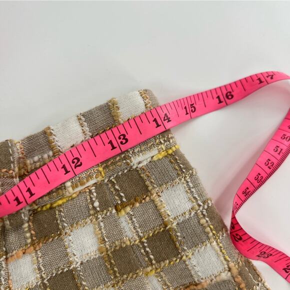 Karen Walker pleat front plaid check cotton shorts cuffed sz 4 - Picture 7 of 7